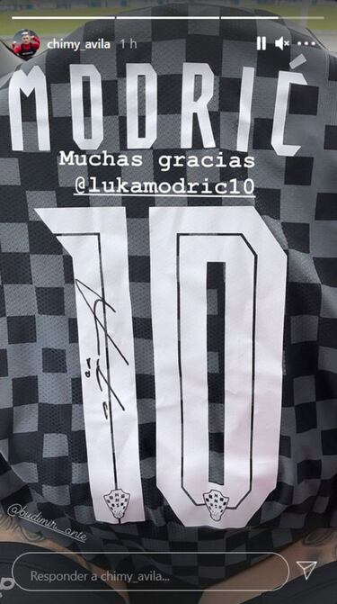 El detalle de Luka Modric con el Chimy Ávila
