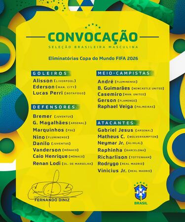 Brasil no perdona con Vinicius