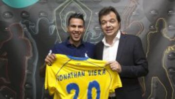 Jonathan Viera presentado como nuevo jugador de Las Palmas.