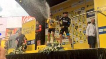 Doull, Boasson Hagen y Poels, en el podio del Tour de Gran Bretaña.