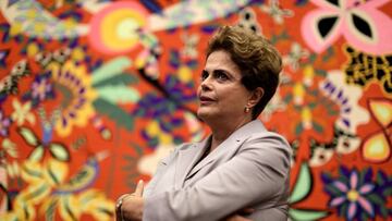 Suspended Brazilian President Dilma Rousseff attends a news conference with foreign media in Brasilia, Brazil, June 14, 2016. REUTERS/Ueslei Marcelino TPX IMAGES OF THE DAY