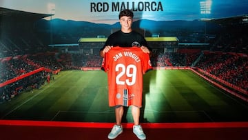 Jan Virgili, nuevo jugador del RCD Mallorca hasta 2030.