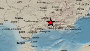 06/12/2020 Mapa de Andalucía con la señalización del epicentro del terremoto registrado en Atarfe (Granada).
POLITICA ESPAÃA EUROPA ANDALUCÃA ESPAÃA EUROPA ANDALUCÃA GRANADA
EMERGENCIAS 112 ANDALUCÃA