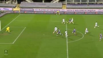 La asistencia milimétrica de Callejón con la Fiorentina