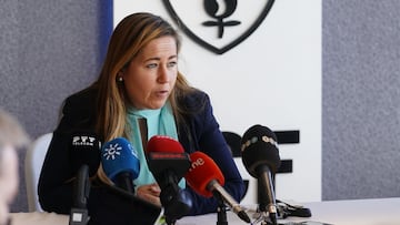 Patricia Rodríguez durante el encuentro.