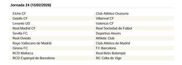 El calendario de LaLiga EA Sports 25/26 