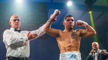 El boxeador argentino Ismael Flores del Team Solé.