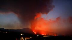 Mazazo con el fin de la erupción