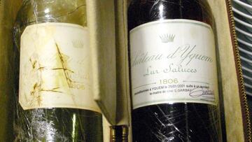 Botella de vino Chateau d’Yquem 1806