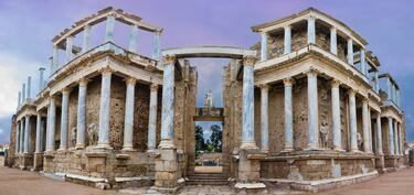 En la foto, vista del Teatro Romano de Mérida. 