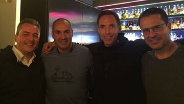 Sergio Valdeolmillos, Curro Segura, Steve Nash y Pedro Martínez.