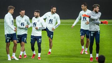Entrenamiento de la selección española en Las Rozas de Madrid