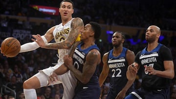 Kuzma hace de LeBron pero Towns decide para los Wolves