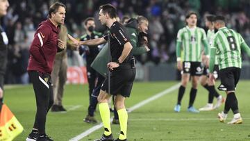 Lopetegui, con Burgos Bengoetxea.