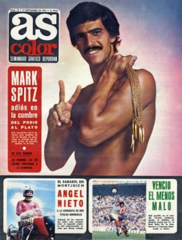 Fue portada de la revista AS Color del 19 de septiembre de 1972 tras conseguir los 7 oros en Múnich.