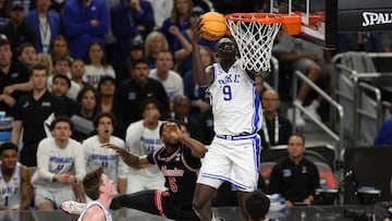 Khaman Maluach, durante la semifinal del March Madness, contra Houston.