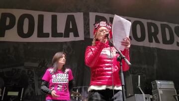 El momento del comunicado antivacunas en el concierto de La Polla Record