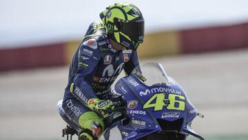 Valentino Rossi en Alcañiz.