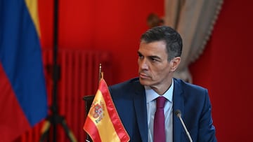El presidente del Gobierno, Pedro Sánchez, durante la 'Reunión de Alto Nivel, Democracia siempre', en el Palacio de la Moneda, a 21 de julio de 2025, en Santiago de Chile (Chile).
21 JULIO 2025
Pool Moncloa/Borja Puig de la Bellacasa
21/07/2025