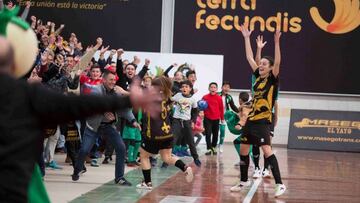 El Jimbeé Roldán celebra el gol de la victoria ante el Futsi.