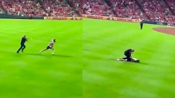 Hombre invade el campo y es neutralizado con un teaser