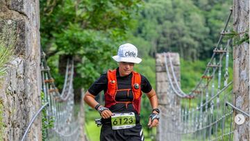 La deportista Marta Bonache, durante una prueba de trail running.