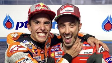 Dovizioso: "Márquez se mueve por instinto y no tiene miedo"