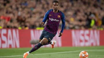 Semedo, durante un partido de la Champions con el Barcelona.