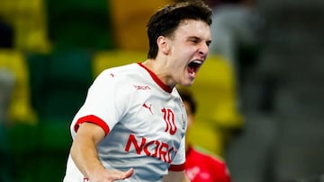 El extremo Pedersen, autor de nueve goles en la final