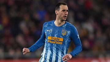 Kalinic con el Atlético.