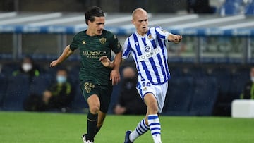 Jon Guridi logra su sueño de ser titular en la Real