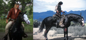 red dead redemption 2 micah bell baylock montura caballo negro rdr rdr2