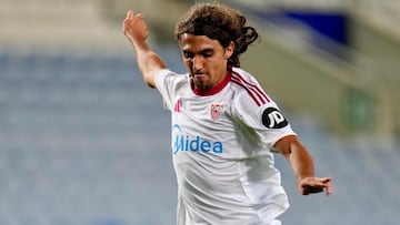 Nico Guillén, con el Sevilla.