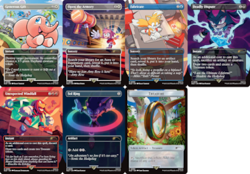 magic the gathering sonic the hedgehog secret lair chasing adventure