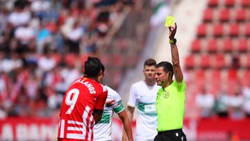 El Girona presenta alegaciones por la amarilla a Castellanos