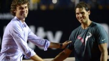 'Guga' Kuerten y Rafa Nadal.