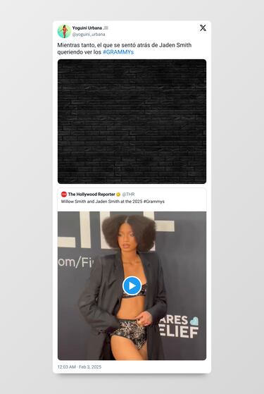 El desnudo de Bianca Censori y el look Jaden Smith: protagonistas de los memes de los Grammys 
