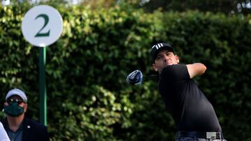 Sergio García entrenando en Augusta.