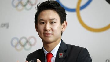 Denis Ten, en una imagen de archivo durante una rueda de prensa.