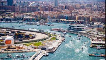 La Marina Sur de Valencia.