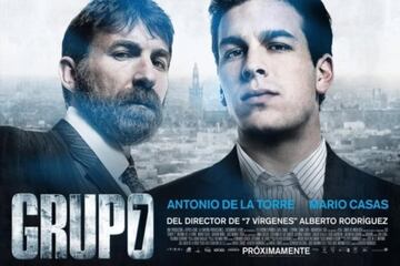 Tras el doble capítulo de ‘El Nombre de la Rosa’ podremos disfrutar del mejor cine ‘Made in Spain’ con el largometraje ‘Grupo 7’, dirigido por Alberto Rodríguez y protagonizado por Mario Casas, Antonio de la Torre, Inma Cuesta, Joaquín Núñez.El filme trata sobre el Grupo 7, una unidad policial que tiene como objetivo limpiar de droga las calles del centro de Sevilla en los años previos a la inauguración de la Expo 92. La cinta explora los métodos poco éticos tomados por el Grupo 7 para acabar con el tráfico de drogas.