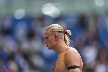 Erling Haaland 
tras la derrota del Manchester City frente al Brighton & Hove Albion.