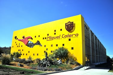 VVista de la academia de porteros de la Universidad del Futbol y Ciencias del Deporte (UFD), propiedad del club de futbol Pachuca.