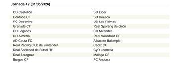 El calendario de LaLiga Hypermotion 25/26