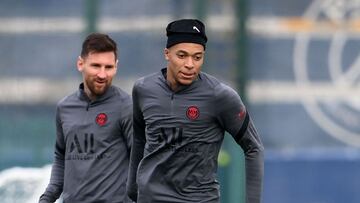 Messi y Mbappé no entrenan a un día de jugar ante el Lille