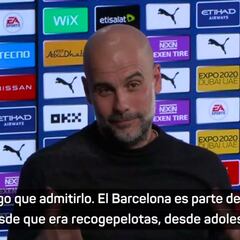 Guardiola: "Tenéis que estar orgullosos de vuestro país, es el mejor"