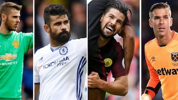 De Gea, Diego Costa, Nolito y Adrián.