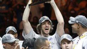 <strong>LEYENDA.</strong> Pau Gasol se ha proclamado campeón de la NBA, otro hito en su extraordinario currículum.
