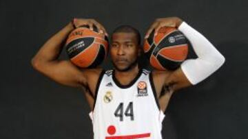 Marcus Slaughter posa durante el 'media day' de la Euroliga al principio de esta temporada.
