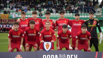 El Zaragoza posa antes del partido/ Gonzalo García Liviano